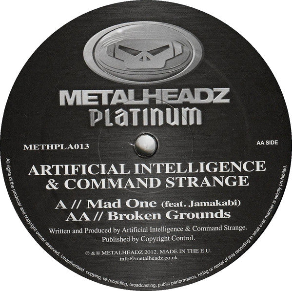 Artificial Intelligence & Command Strange : Mad One / Broken Grounds (12")