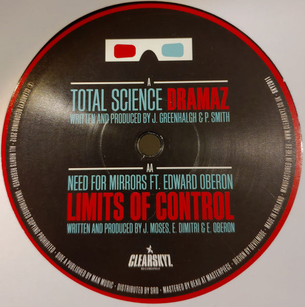 Total Science / Need For Mirrors Featuring Edward Oberon : Dramaz / Limits Of Control (12")