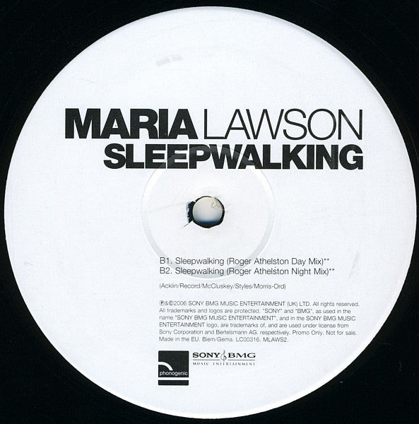 Maria Lawson : Sleepwalking (12", Promo)