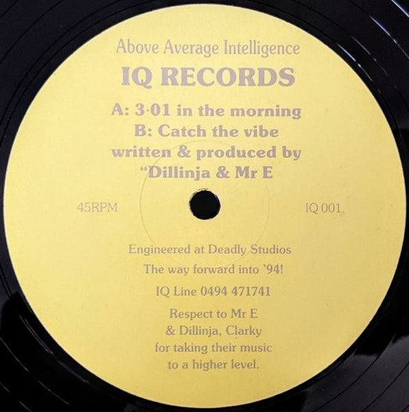 Dillinja & Mr E* : 3:01 In The Morning / Catch The Vibe (12")
