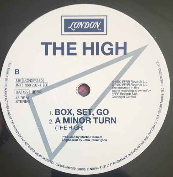 The High : Take Your Time (The Martin Hannett Session) (12", Single, Ltd, Num)