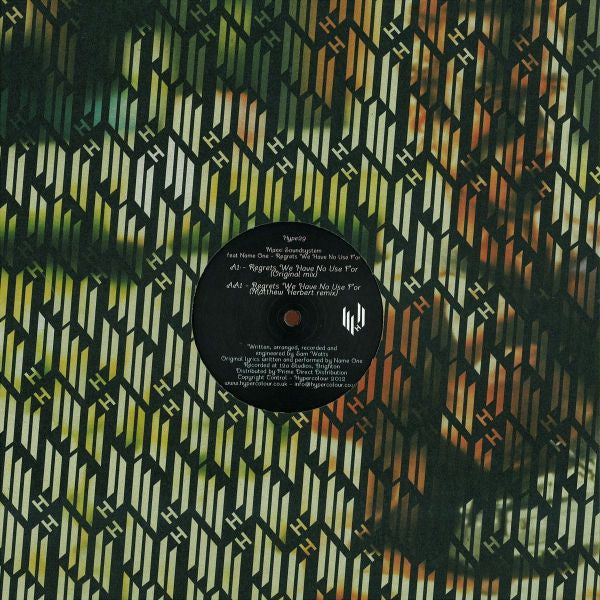 Maxxi Soundsystem Feat Name One : Regrets We Have No Use For (12")