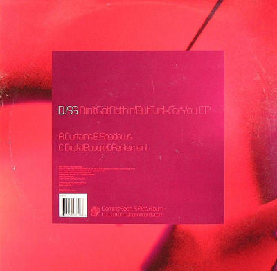 DJ SS : Ain't Got Nothin' But Funk For You EP (2x12", EP)