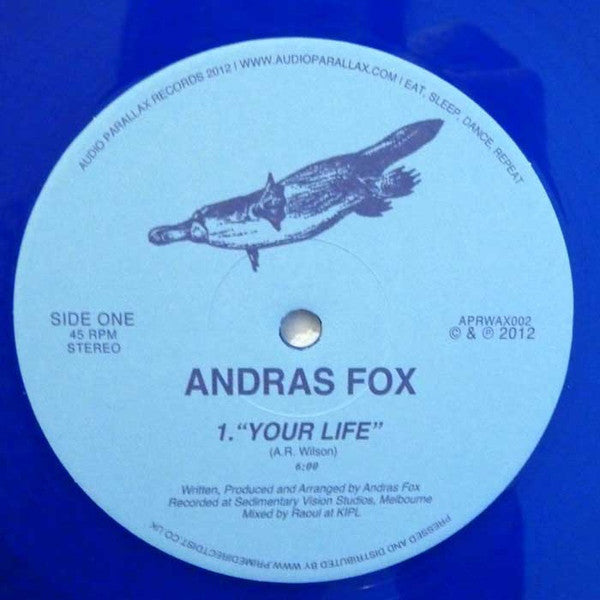 Andras Fox : Your Life (12", Blu)