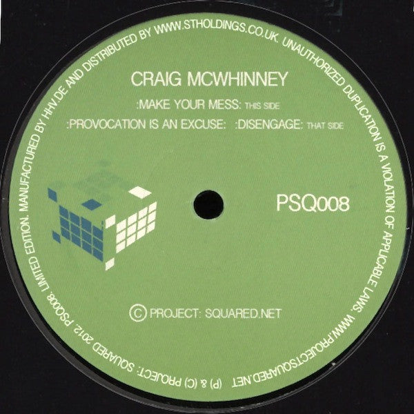 Craig McWhinney : Make Your Mess (12")