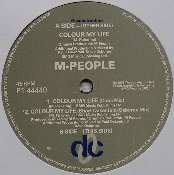 M People : Colour My Life (12")