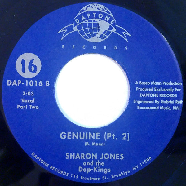 Sharon Jones & The Dap-Kings : Genuine (7", Single)