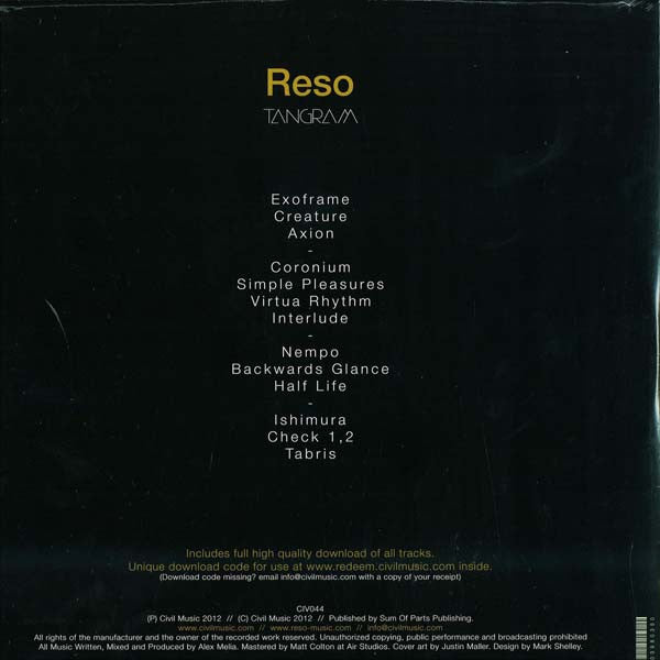 Reso (2) : Tangram (2xLP, Album)