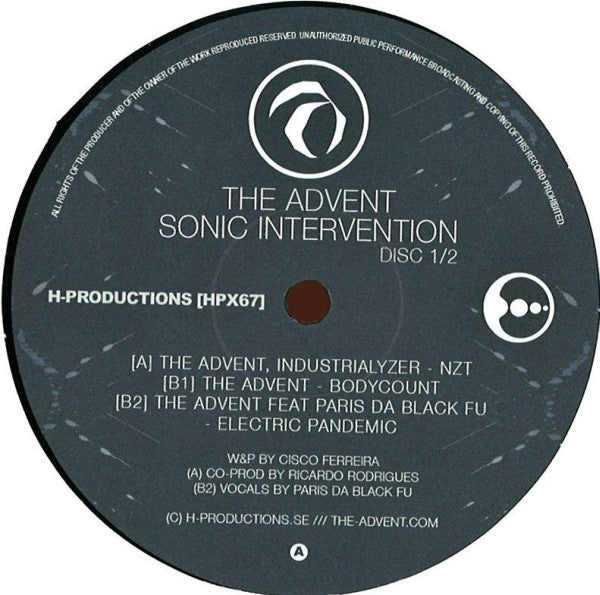 The Advent : Sonic Intervention (Disc 1/2) (12")