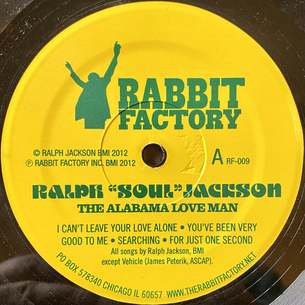 Ralph "Soul" Jackson : The Alabama Love Man (LP, Album)