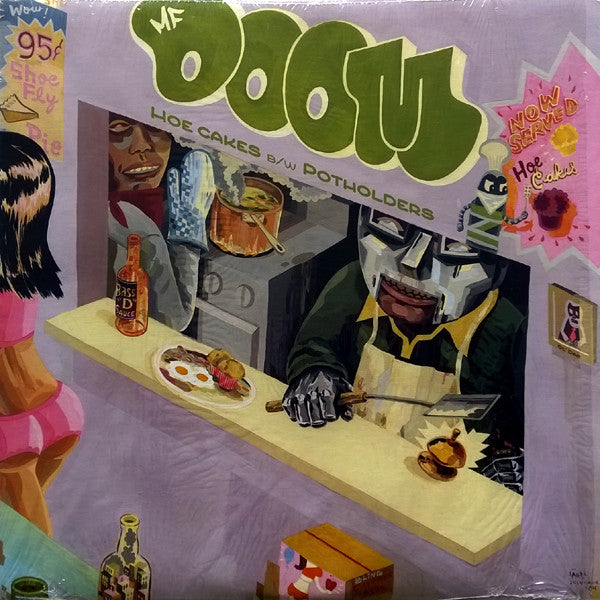 MF Doom : Hoe Cakes b/w Potholders (12", Ltd, Pin)