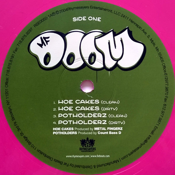 MF Doom : Hoe Cakes b/w Potholders (12", Ltd, Pin)
