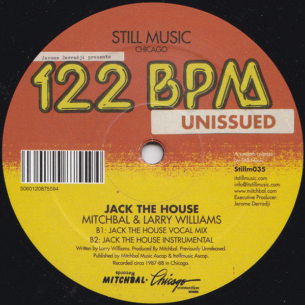 Mitchbal & Larry Williams (2) : Jack The House (12")