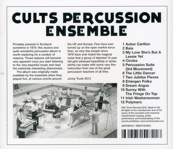 Cults Percussion Ensemble : Cults Percussion Ensemble (CD, Album, RE, RM)