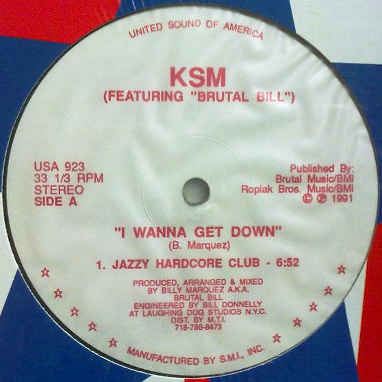 KSM (2) : I Wanna Get Down (12")