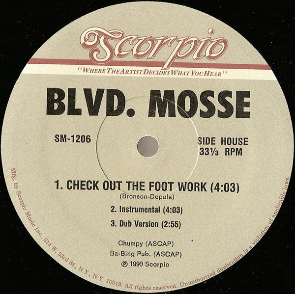 Blvd. Mosse : U Can't Escape The Hypeness (12")