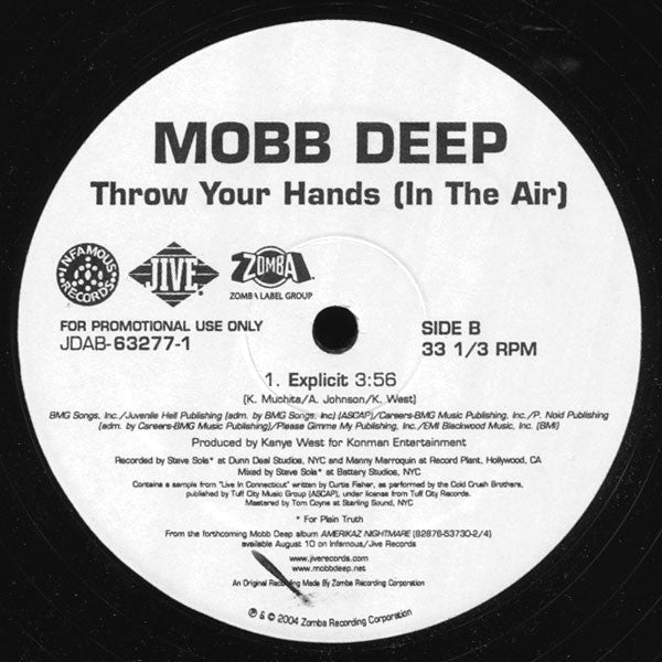 Mobb Deep : Throw Your Hands (In The Air) (12", Promo)