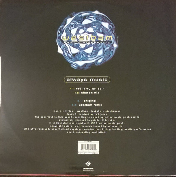 Westbam, Koon + Axel Stephenson : Always Music (12")