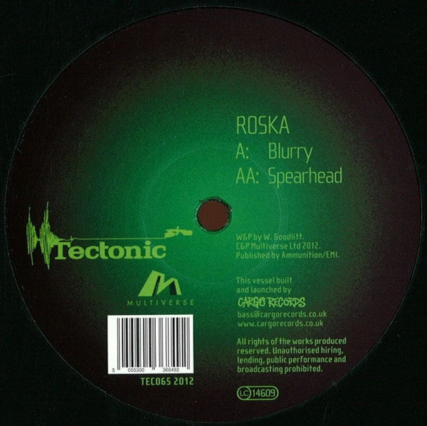 Roska : Blurry / Spearhead (12")