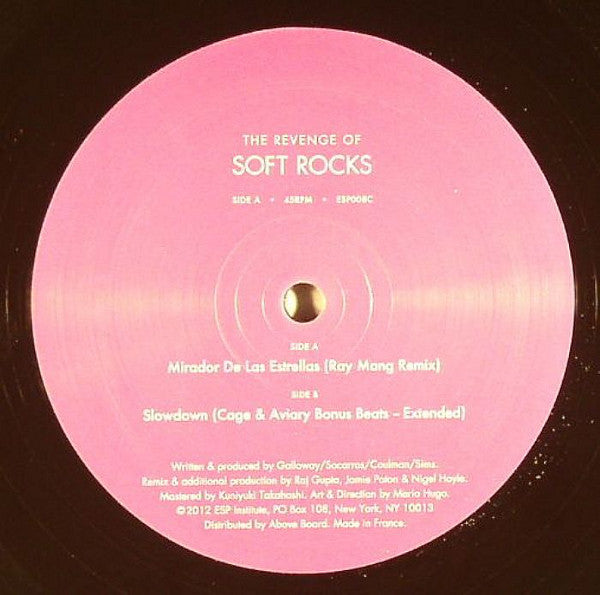 Soft Rocks : Mirador De Las Estrellas / Slowdown (12")