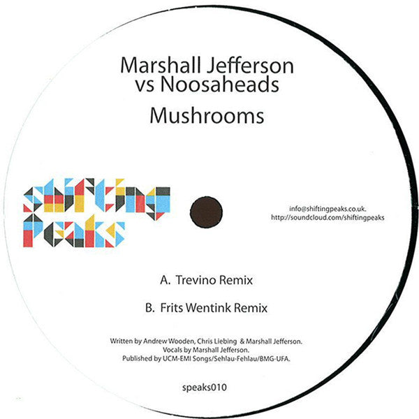 Marshall Jefferson vs. Noosa Heads : Mushrooms (12")
