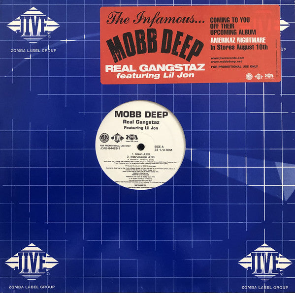Mobb Deep : Real Gangstaz (12", Promo)