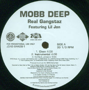 Mobb Deep : Real Gangstaz (12", Promo)