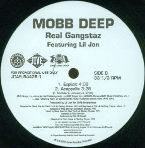 Mobb Deep : Real Gangstaz (12", Promo)
