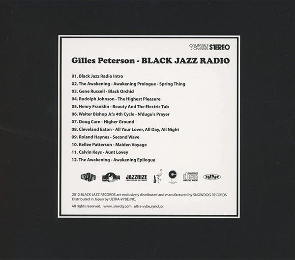 Gilles Peterson : Black Jazz Radio (CD, Comp, Mixed)