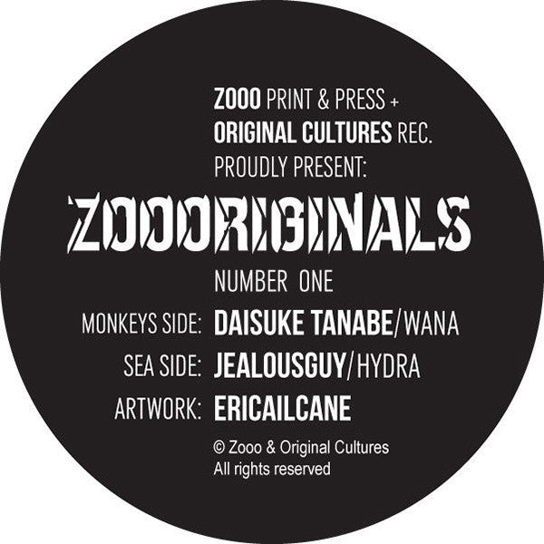 Daisuke Tanabe / Jealousguy : Zoooriginals Number One (7", Ltd, Pic)