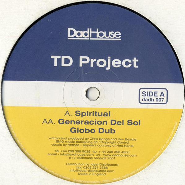 TD Project (2) : Spiritual (12")