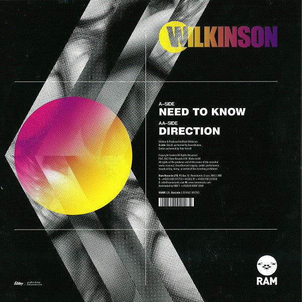 Wilkinson (4) : Need To Know / Direction (12")