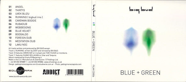 Big Bud : Blue + Green (CDr, Album)