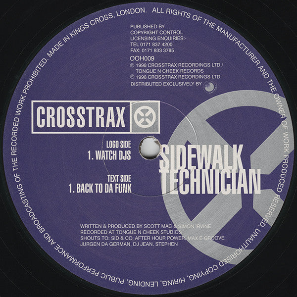 Sidewalk Technician : Watch DJs (12")