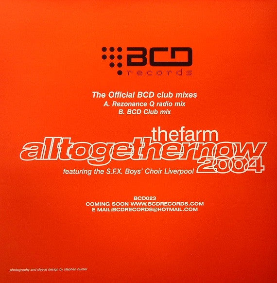 The Farm Featuring S.F.X. Boys' Choir, Liverpool : All Together Now 2004 (12")