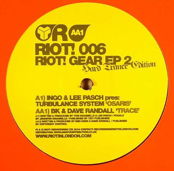 Ingo / Lee Pasch / Turbulance System / BK & Dave Randall : Riot! Gear EP 2 (Hard Trance Edition) (12", EP)