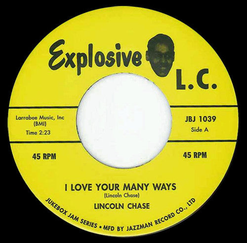 Lincoln Chase : I Love Your Many Ways / Miss Orangatang (7")