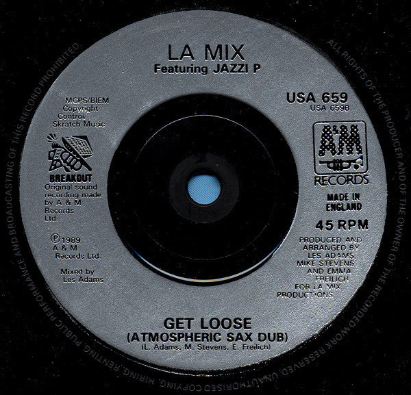 L.A. Mix Featuring Jazzi P : Get Loose (7", Single, Sil)