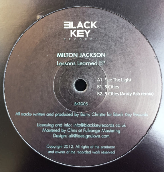 Milton Jackson : Lessons Learned EP (12", EP)