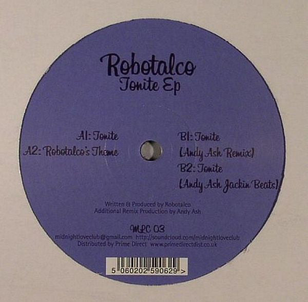 Robotalco : Tonite EP (12", EP)