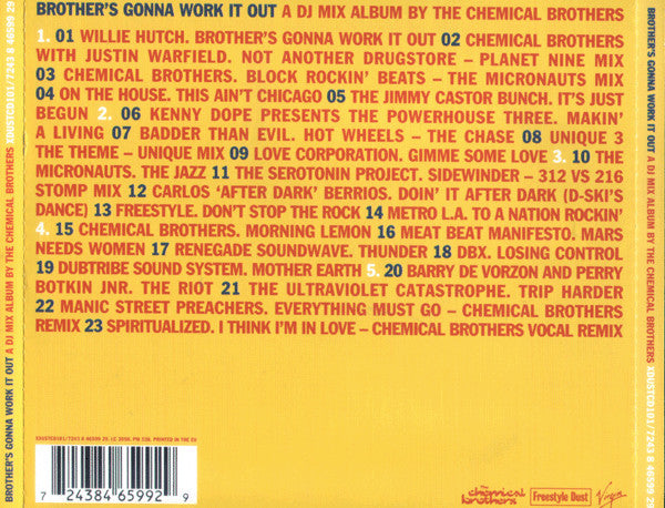 The Chemical Brothers : Brothers Gonna Work It Out (CD, Album, Mixed)