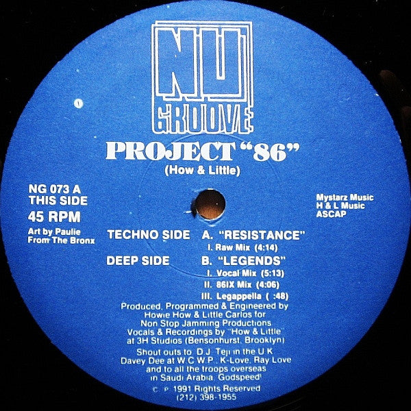 Project 86 : Resistance (12")