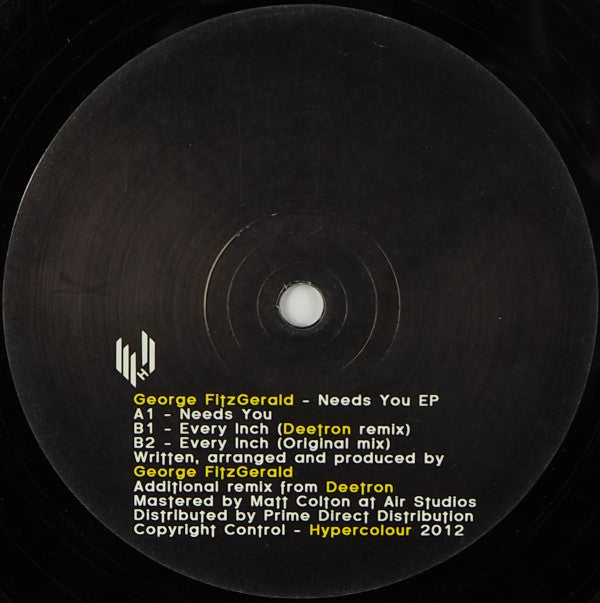 George FitzGerald : Needs You EP (12", EP)