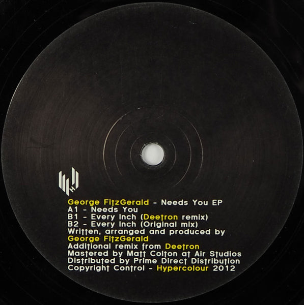 George FitzGerald : Needs You EP (12", EP)
