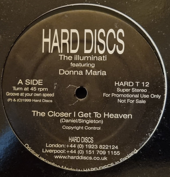 The Illuminati (8) Featuring Donna Maria (3) : The Closer I Get To Heaven (12", Promo)