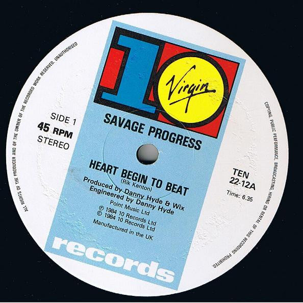 Savage Progress : Heart Begin To Beat (12")