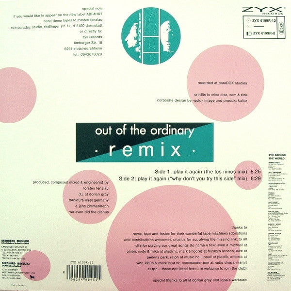 Out Of The Ordinary : Play It Again (Remix) (12", Maxi)