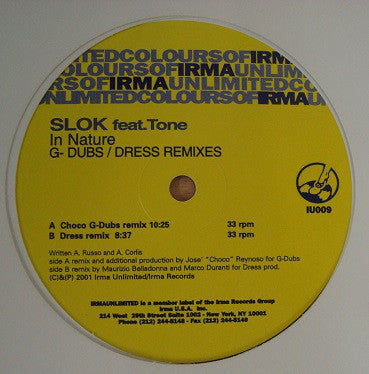 Slok Feat. Tone (6) : In Nature (12")