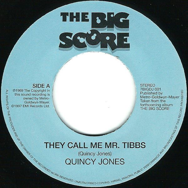 Quincy Jones / Lyn Collins : They Call Me Mr. Tibbs/Mama Feelgood (7")