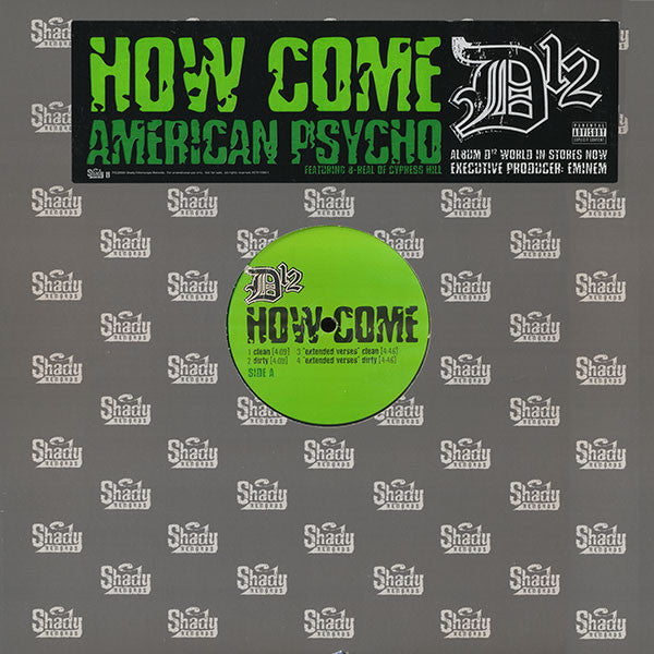 D12 : How Come / American Psycho (12", Single, Promo)